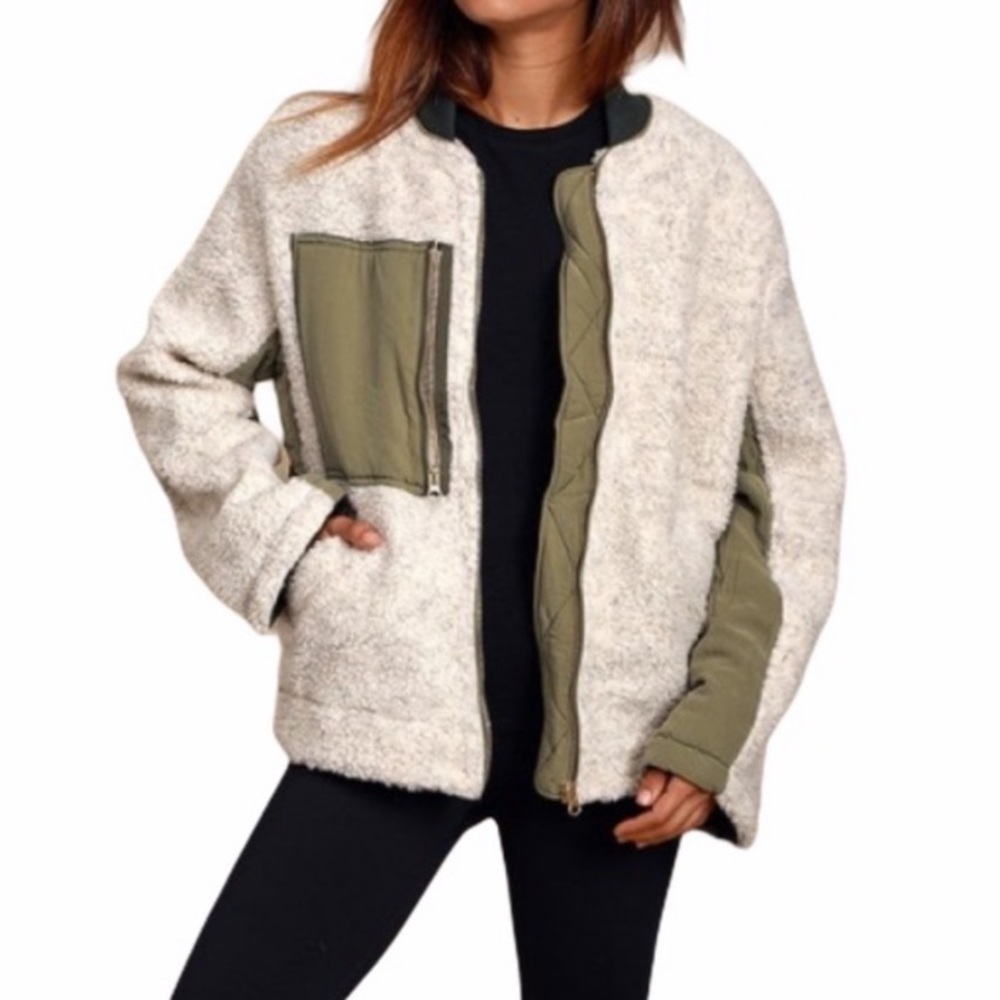 Free People Rivington Sherpa Jacket NEW!